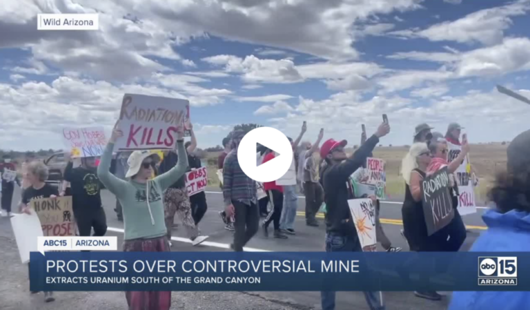 environmental groups join tribes to protest Northern AZ uranium mine